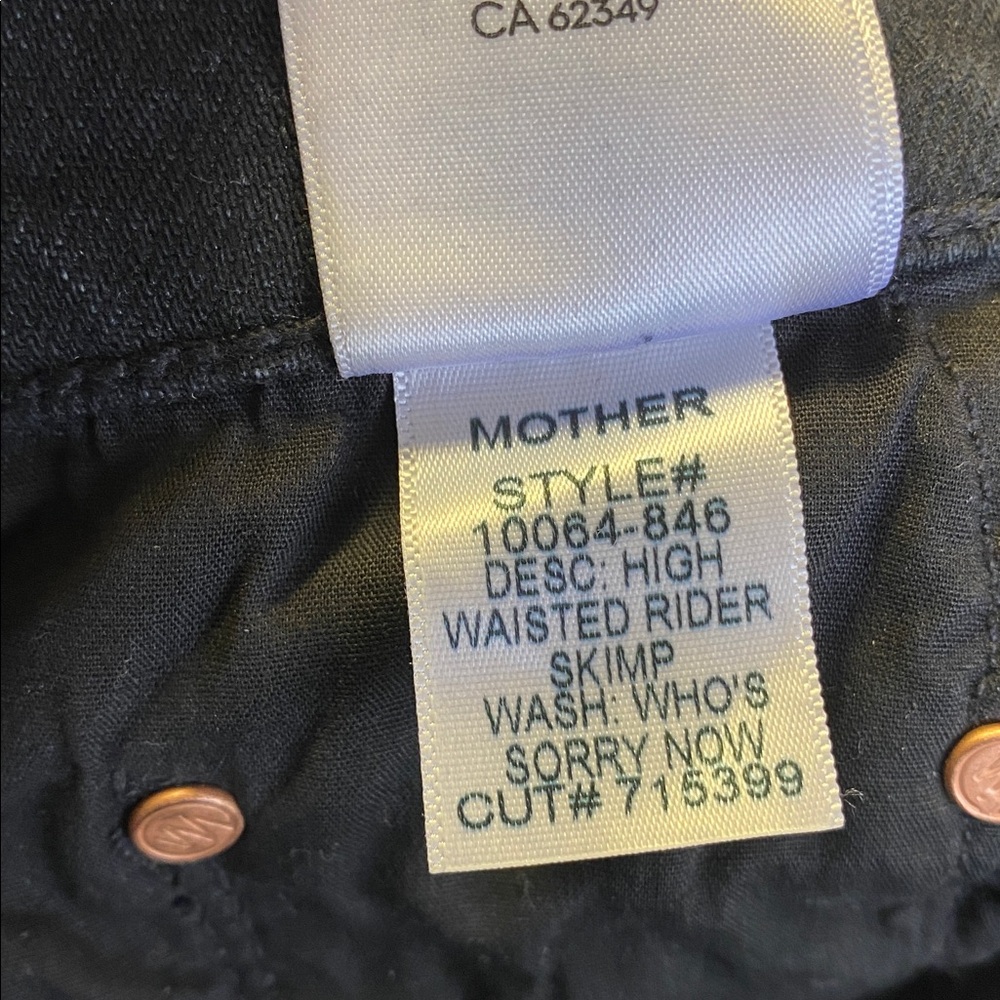 MOTHER Jeans High Waisted Rider Skimp 27 28 - Picture 6 of 11